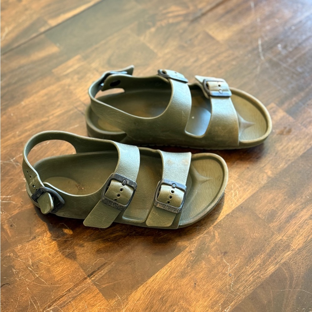 Kids Green Birkenstock Sandals
